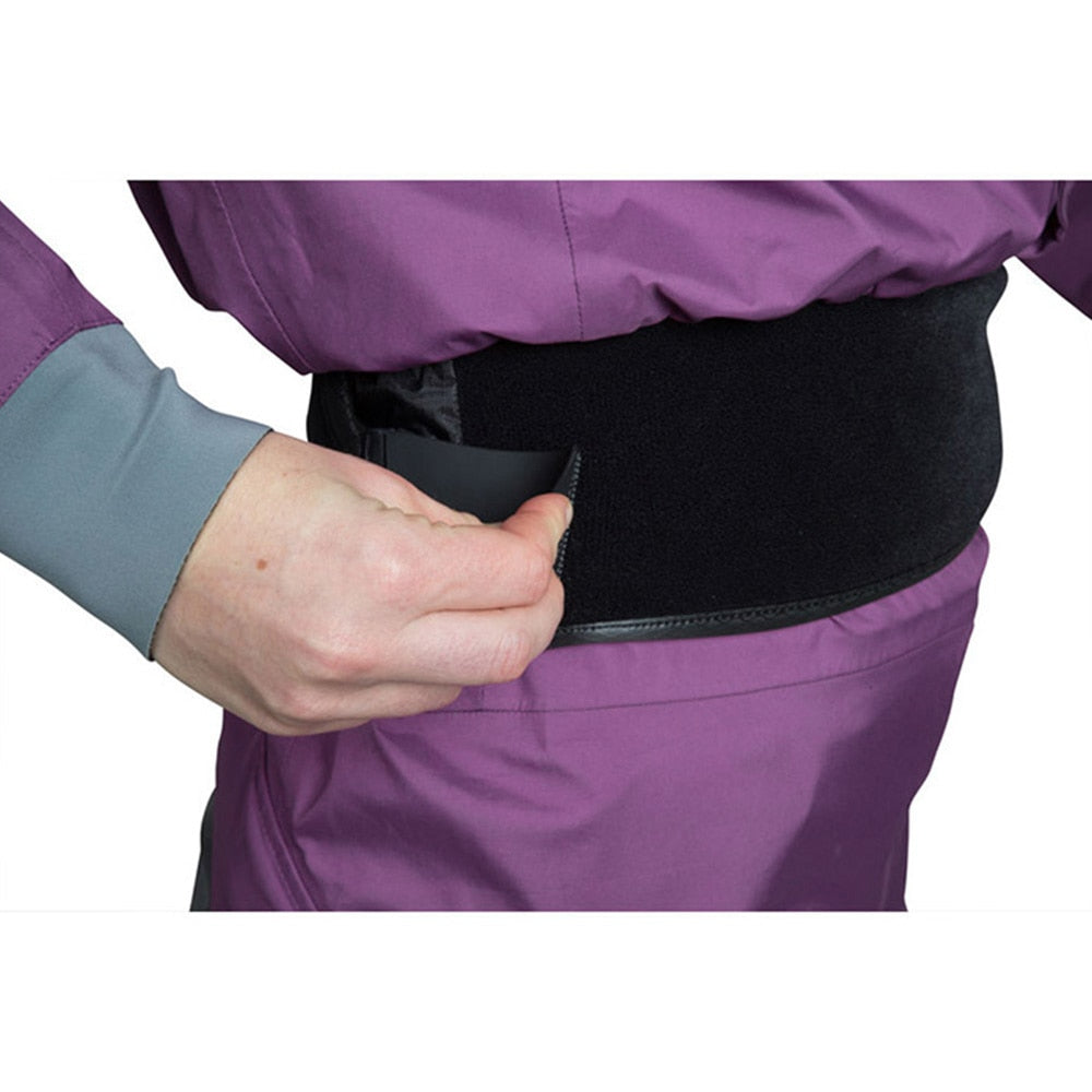 Roupa seca de caiaque feminina, natação em piscina fria, surf, rafting, remo, à prova d'água, respirável, roupa seca dw31