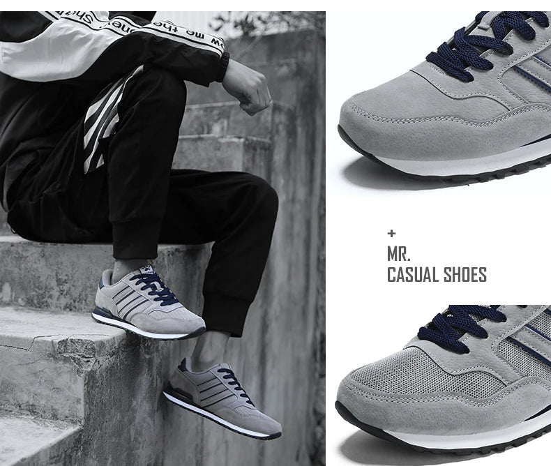 Fashion Brand Casual Sneakers for Men Air Mesh Shoes Non-slip Casual Shoes Sweat-Absorbant Sneakers Zapatos De Hombres Male