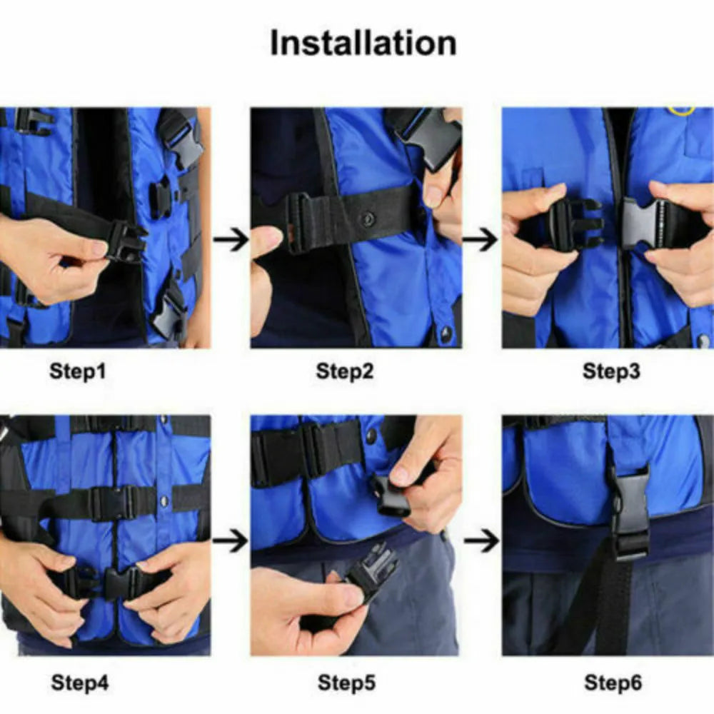 Coletes salva-vidas para adultos/crianças, com apito, esportes aquáticos, caiaque, esqui, flutuabilidade, vela, natação, surf, deriva, colete salva-vidas de segurança