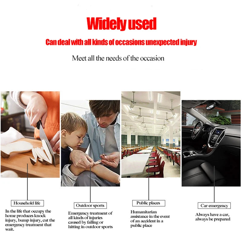 39pcs Emergency Bag Complete First Aid Kit Car Survival Kit Home Medical Supplies Storage Bag Camping Travel Medical Organizer