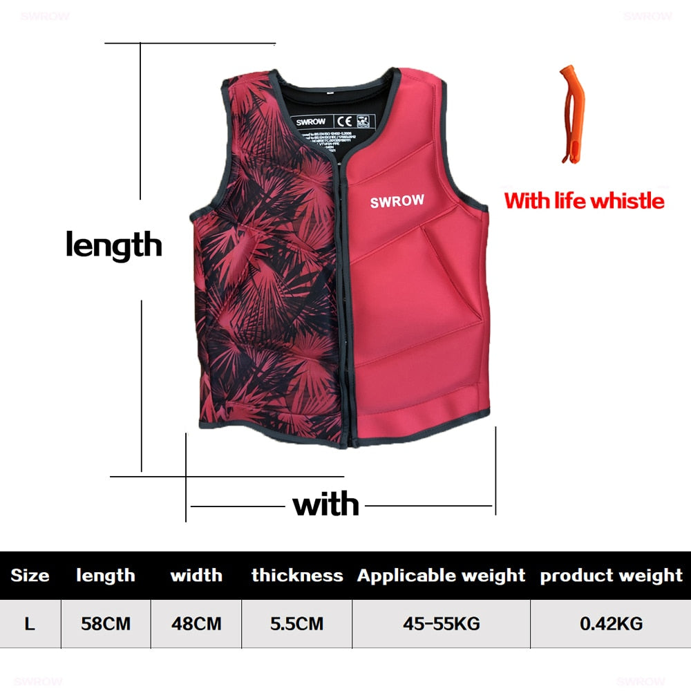 Convenient Neoprene Outdoor Swimming Buoyancy Fishing Life Jacket Sailing Kayak Rescue Swimming Life Jacket