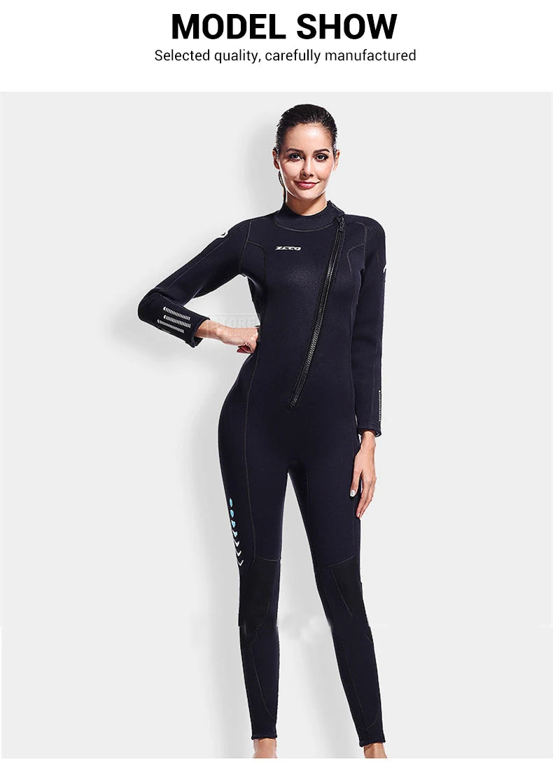 3MM Neoprene Wetsuit Men Surf Scuba Diving Suit Equipment Underwater Fishing Spearfishing Kitesurf Swimwear Wet Suit Equipment