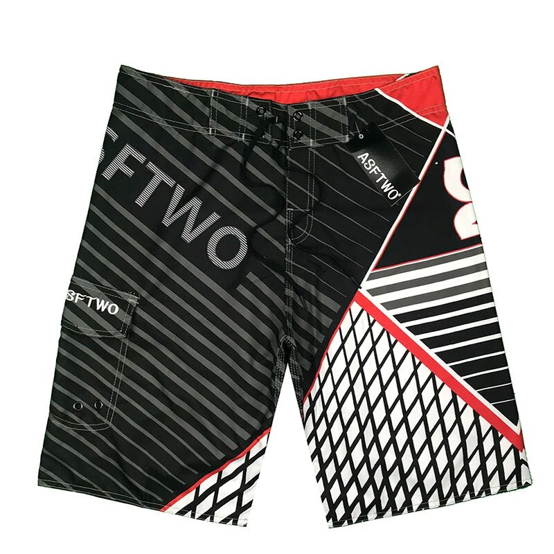 Swimming Beach Shorts Men Swimwear Quick Dry Swimsuit bermuda Swim Trunks Beachwear Bathing Surf Summer Running Pocket Bottoms