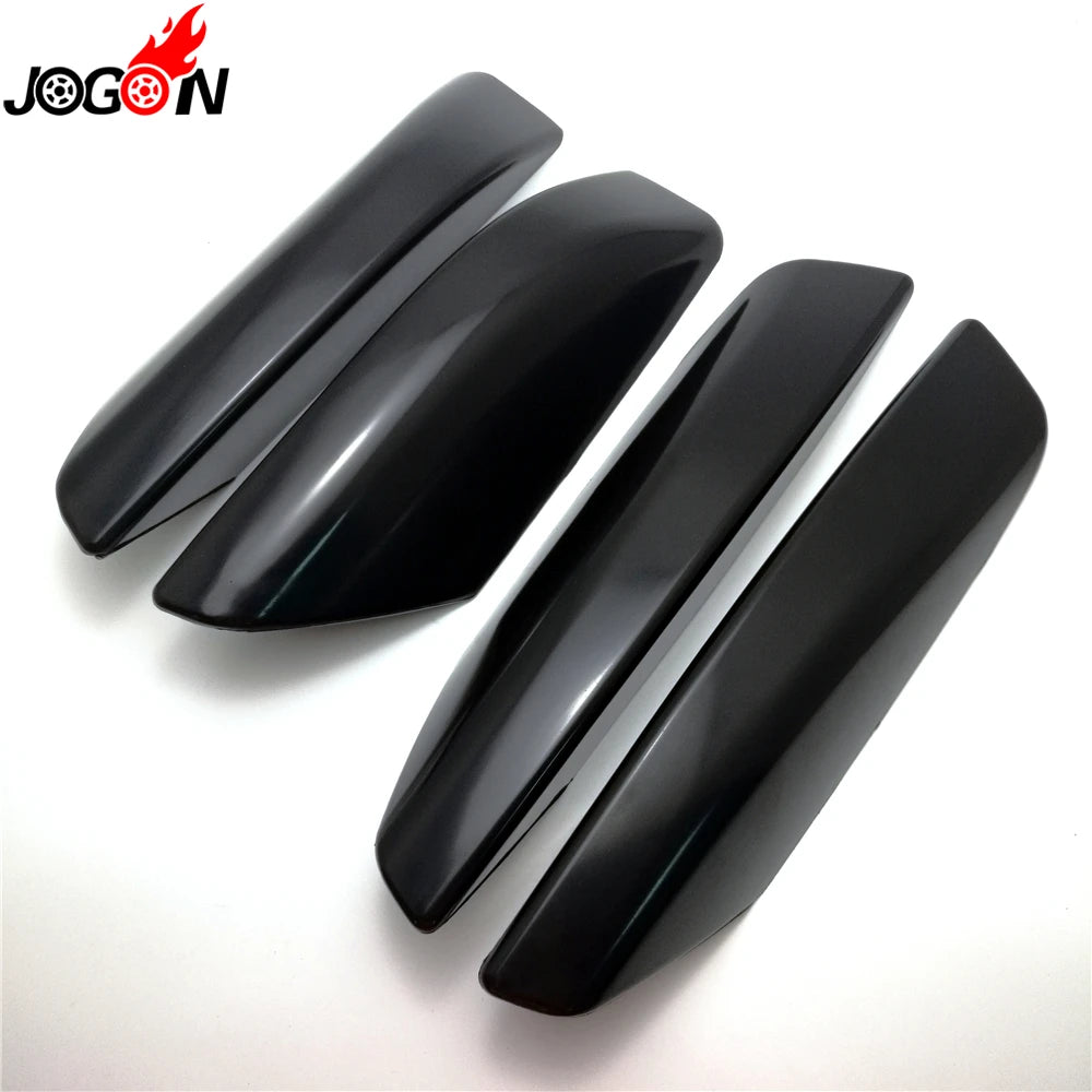 4Pcs Black For Toyota 4Runner N210 2003-2009 Hilux Surf SW4 ABS Plastic Car Roof Rack Bar Rail End Replacement Cover Shell Cover