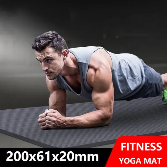 Top 20MM Thicken/Lengthen Non-Slip Durable Fitness Pilates Acupressure Sport Mat High Density Tasteless Pad For Gym Home Unisex