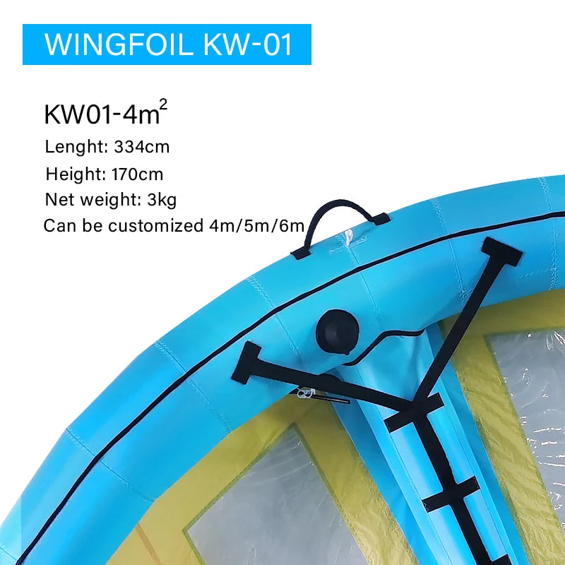 Handheld Kitesurf Wingfoil Sail Inflatable Wing Foil Windsurfing Hydrofoil Wingsurf SUP Surf Wingboard