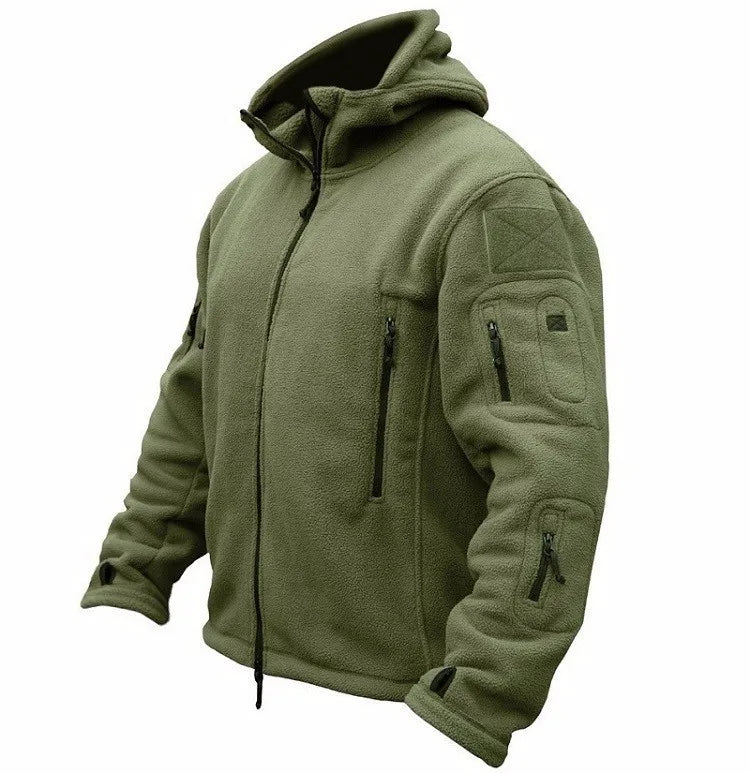Men Winter Thermal Fleece US Military Tactical Jacket Outdoors Sports Hooded Coat Hiking Hunting Combat Camping Army Soft Shell