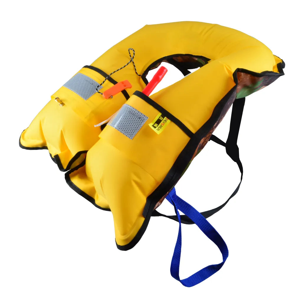 Manual/Automatic Inflatable Life Jacket Professional Swiming Fishing Life Vest Water Sports Children Adult Life Vest for Fishing
