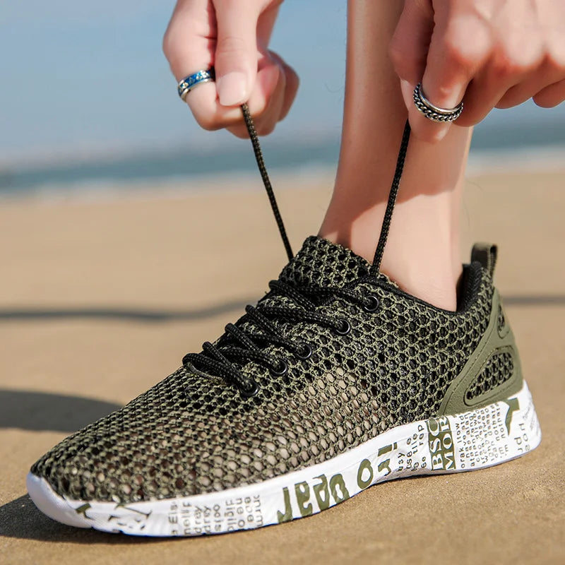 Men Women Quick-Dry Wading Shoes Water Shoes Breathable AquaIn Upstream Antiskid Outdoor Sports Wearproof Beach Sneakers 39-46