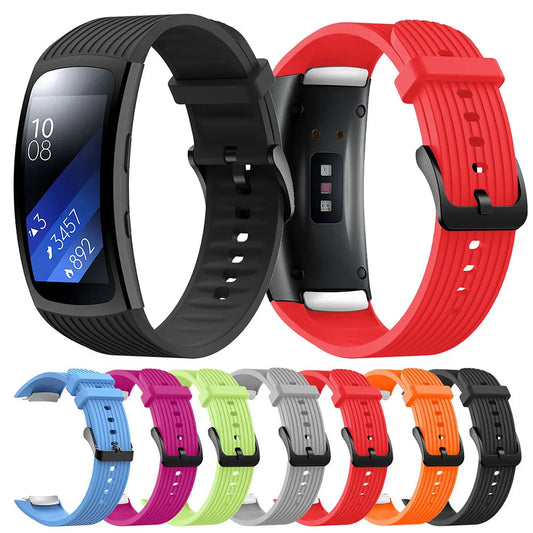 Pulseira de substituição para samsung gear fit 2 pro banda pulseira de silicone para samsung fit2 SM-R360 cinta