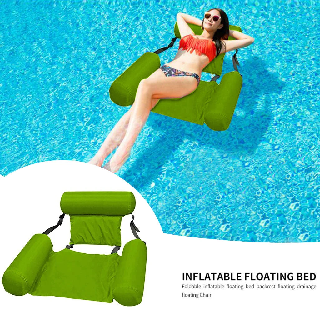 Summer Inflatable Floating Water Mattresses Hammock Lounge Chairs Pool Float Sports Toys Carpet Float Pool Accessories