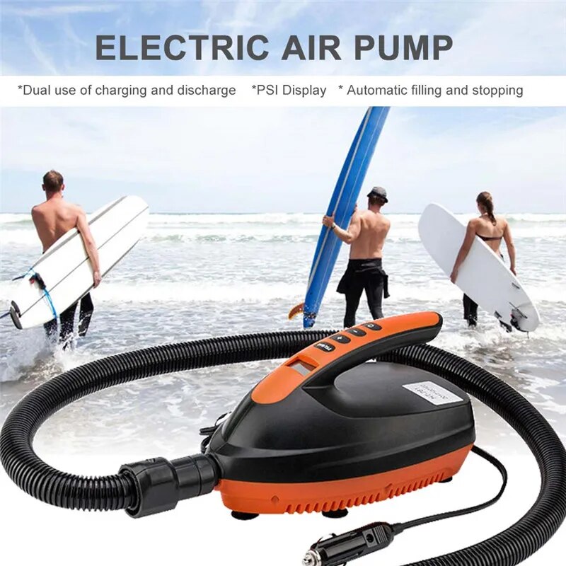 Air Pump 16 20 PSI DC 12V Digital Air Pump Inflatable Pump for SUP & Paddle Board 20PSI High Pressure Portable