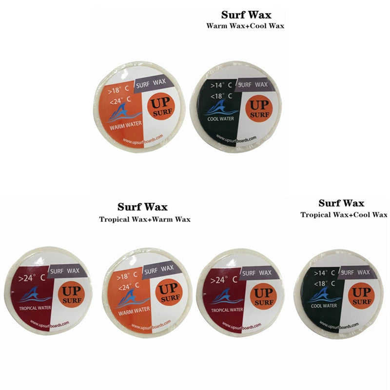 Surf Wax Tropical /Cool/WarmWater Wax 2 per set Good Quality Surfboard Wax