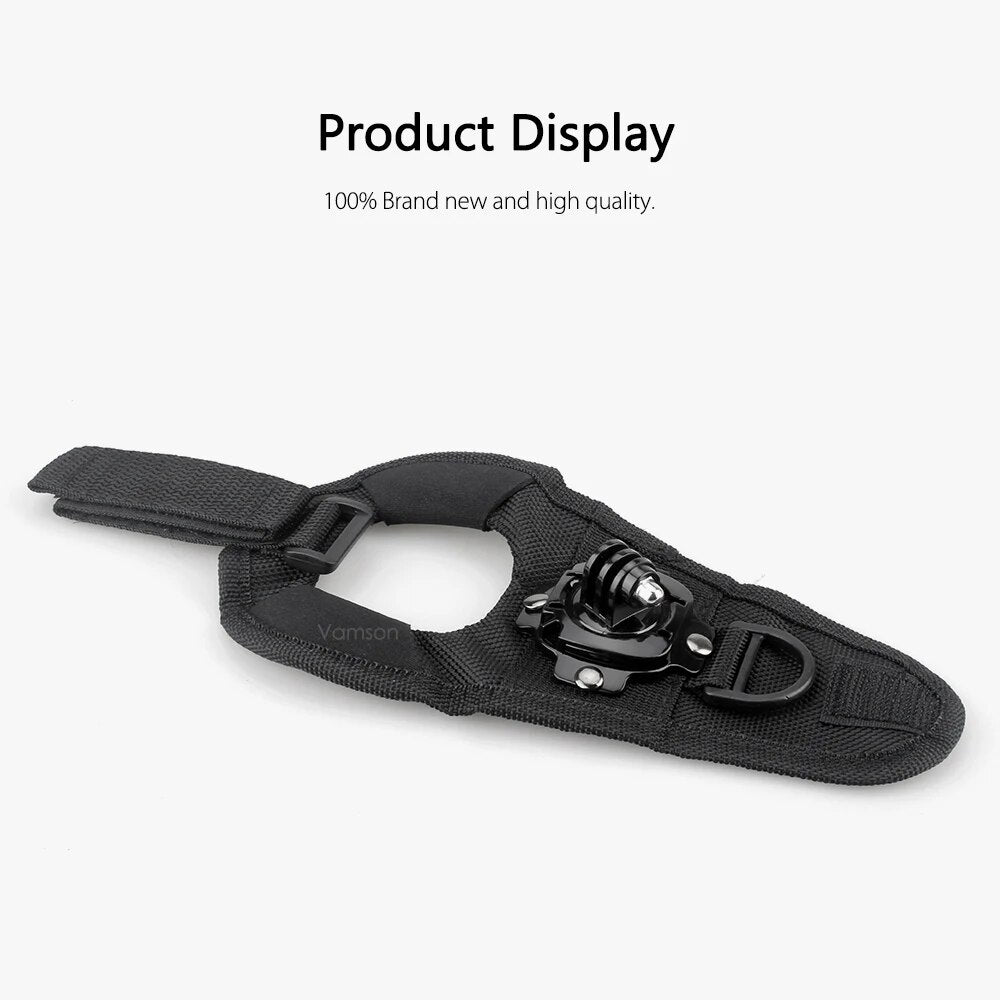 Vamson para go pro acessórios caso de mergulho rotação de 360 graus estilo luva para gopro hero 10 9 8 7 6 5 4 para insta360 para yi 4k