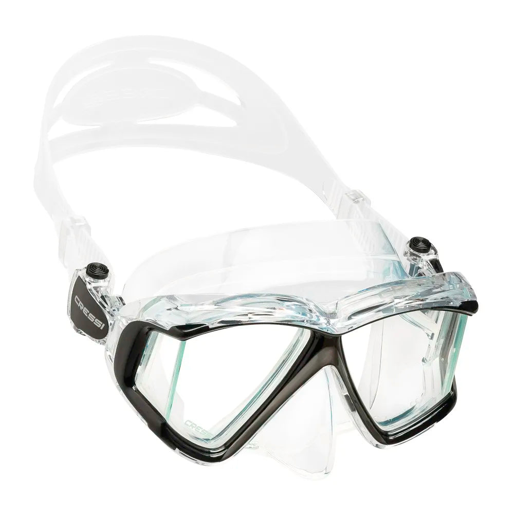 Cressi Scuba Diving Mask Swimming Snorkeling Underwater Professional Tempered Glass Lens Pano4