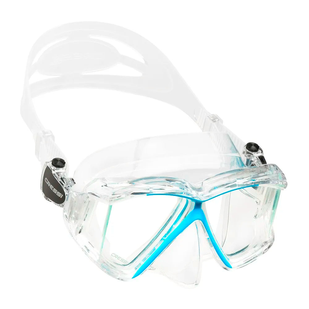 Cressi Scuba Diving Mask Swimming Snorkeling Underwater Professional Tempered Glass Lens Pano4