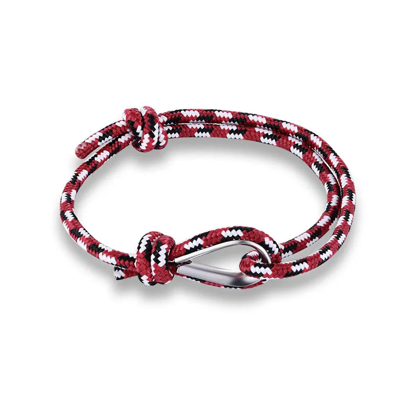 MKENDN New Arrival Fashion Sport Camping Parachute Navy Blue Cord Men Women Nautical Survival Rope Chain Bracelet Summer Style