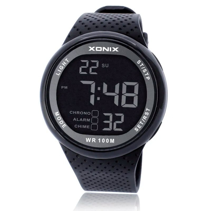 2023 marca de ouro masculino militar esportes relógios nova moda natação mergulho à prova dwaterproof água 100m led digital despertador cronômetro gj