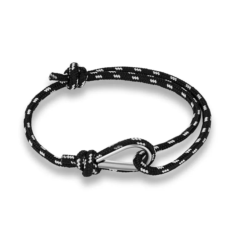 MKENDN New Arrival Fashion Sport Camping Parachute Navy Blue Cord Men Women Nautical Survival Rope Chain Bracelet Summer Style