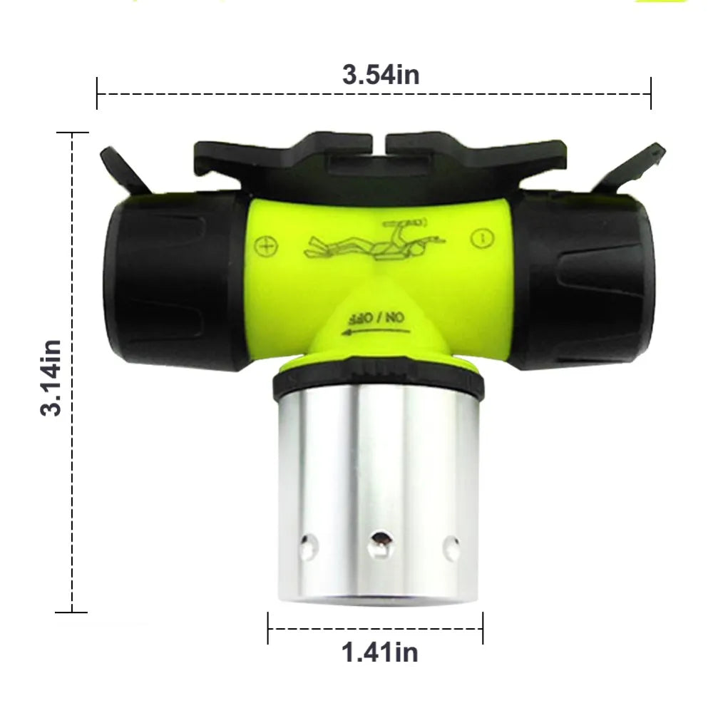 Asafee FL019D Diving Headlight Head Flashlight 800LM XML T6 LED Waterproof Underwater 50M Diving Light Flashlight Torch lamp