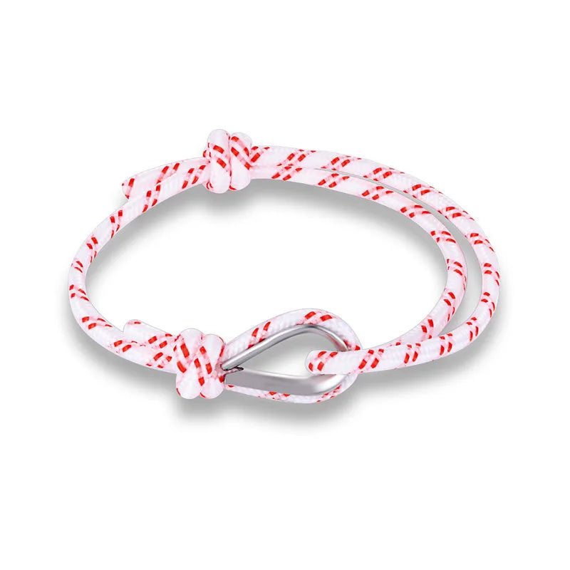 MKENDN New Arrival Fashion Sport Camping Parachute Navy Blue Cord Men Women Nautical Survival Rope Chain Bracelet Summer Style
