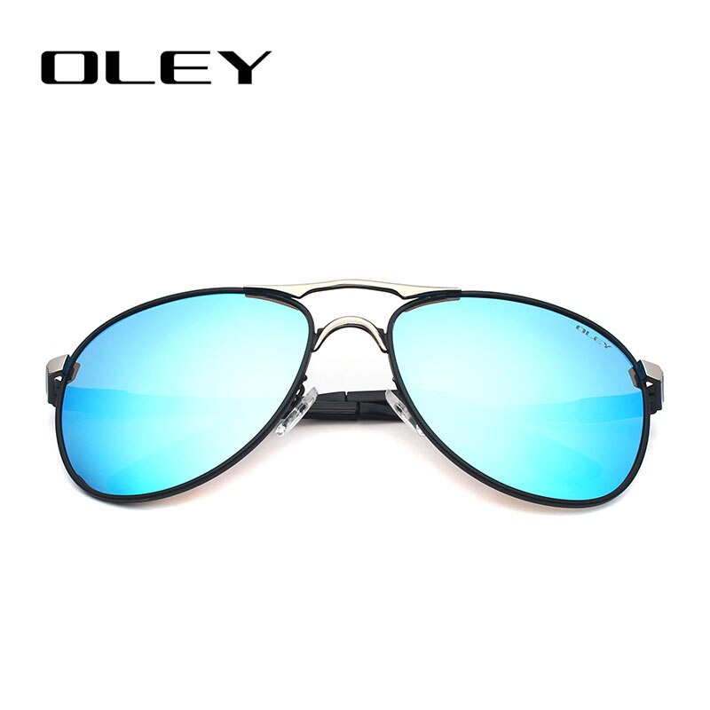 OLEY Luxury brand mens driving Sunglasses polarized women pilot Sun glasses blue coating eyewear dos homens Y7611