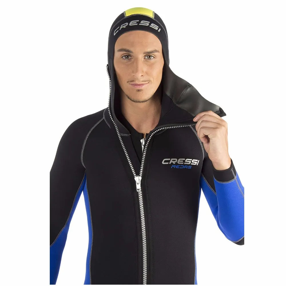 Cressi Medas Man 5mm Two Pieces Wetsuit Men Professional Neoprene Wetsuits Scuba Diving suit for Adults