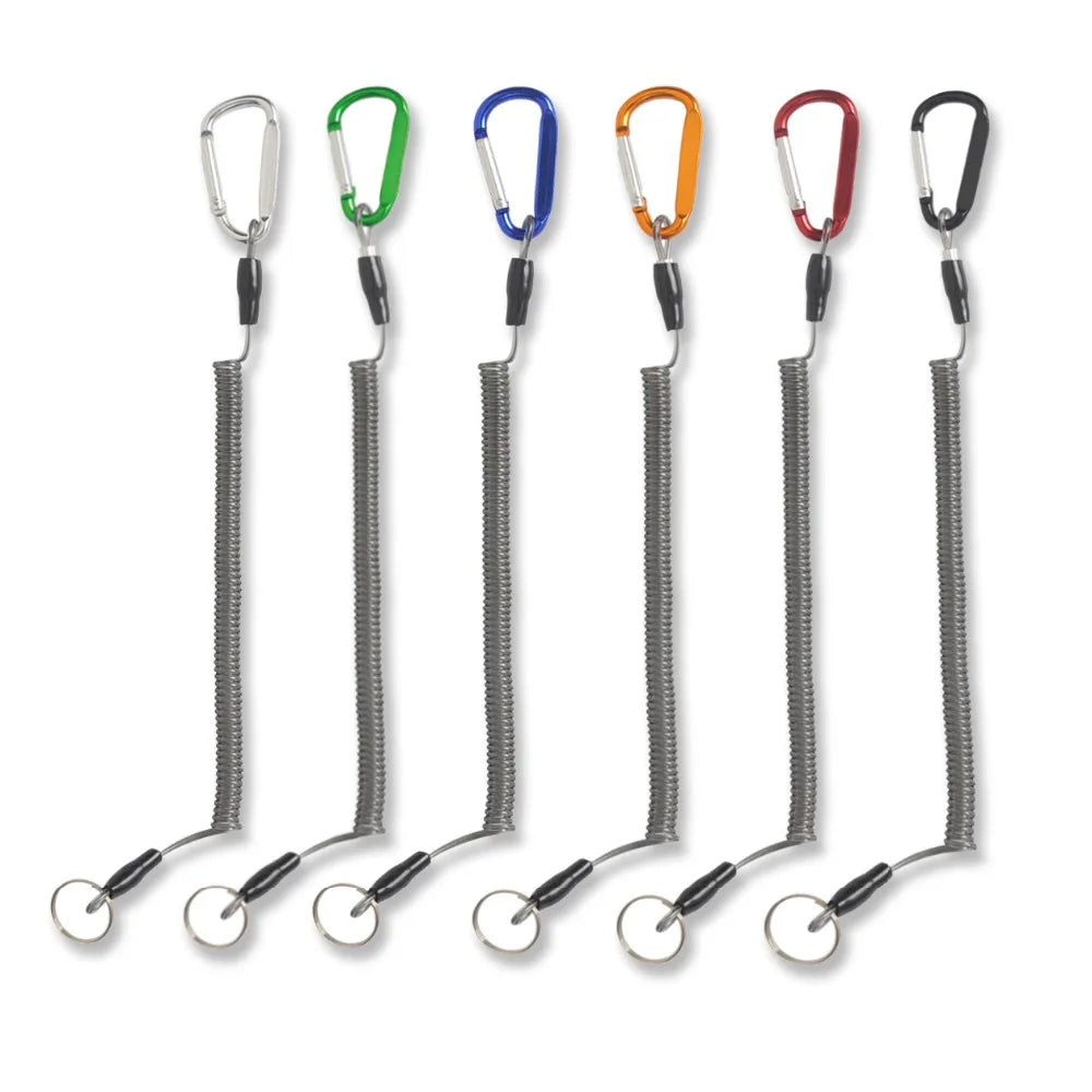 New 6pcs Fishing Lanyards Boating Multicolor Ropes Kayak Camping Secure Pliers Lip Grips Tackle Fish Tools Fishing Accessory