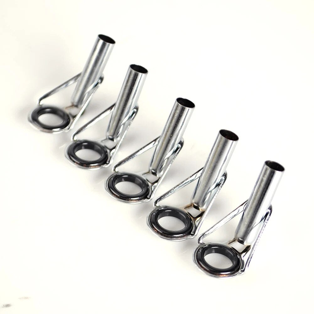 5PCS/Lot 24 Size 1.9mm-5.5mm Stainless Steel Guides Fishing Rod Top Guide Sea Rod And Surf Rod Guide Eye Rings Tip Repair Rod