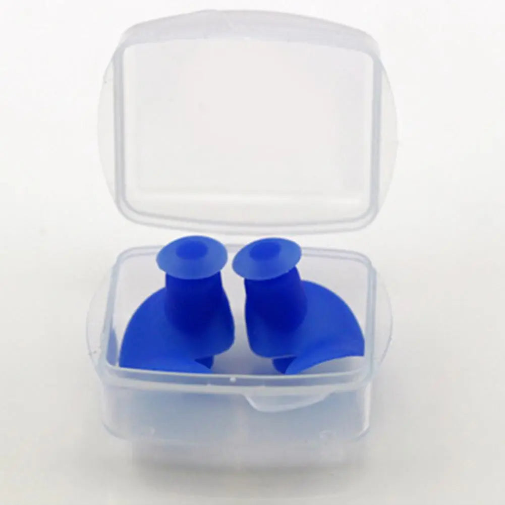 Mounchain 1 Pair Soft Ear Plugs Environmental Silicone Waterproof Dust-Proof Earplugs Diving Water Sports Swimming Accessories