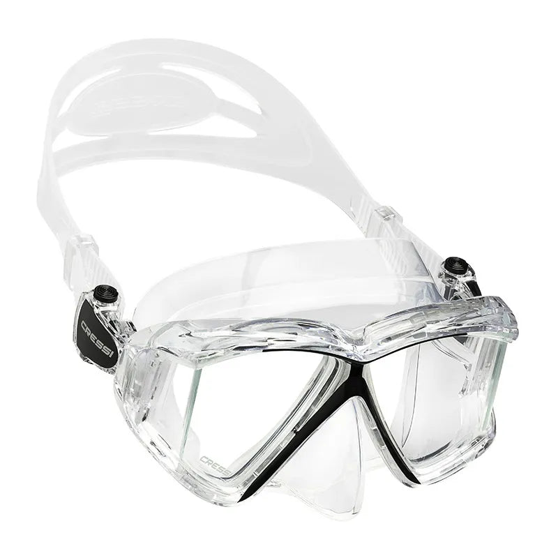 Cressi Scuba Diving Mask Swimming Snorkeling Underwater Professional Tempered Glass Lens Pano4