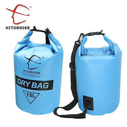 15L 25L Swimming Waterproof Bag Dry Sack Bag For Canoeing Kayak Rafting Outdoor Sport Bags Travel Kit Equipment storage bag 2018
