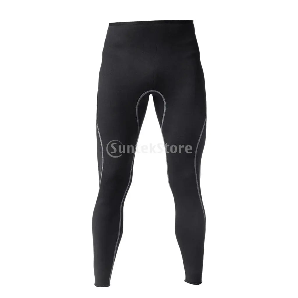 Men 3mm Super Stretch Neoprene Wetsuit Pants Surf Scuba Dive Snorkeling Leggings Warm Trousers Water Sports Swimming Tights