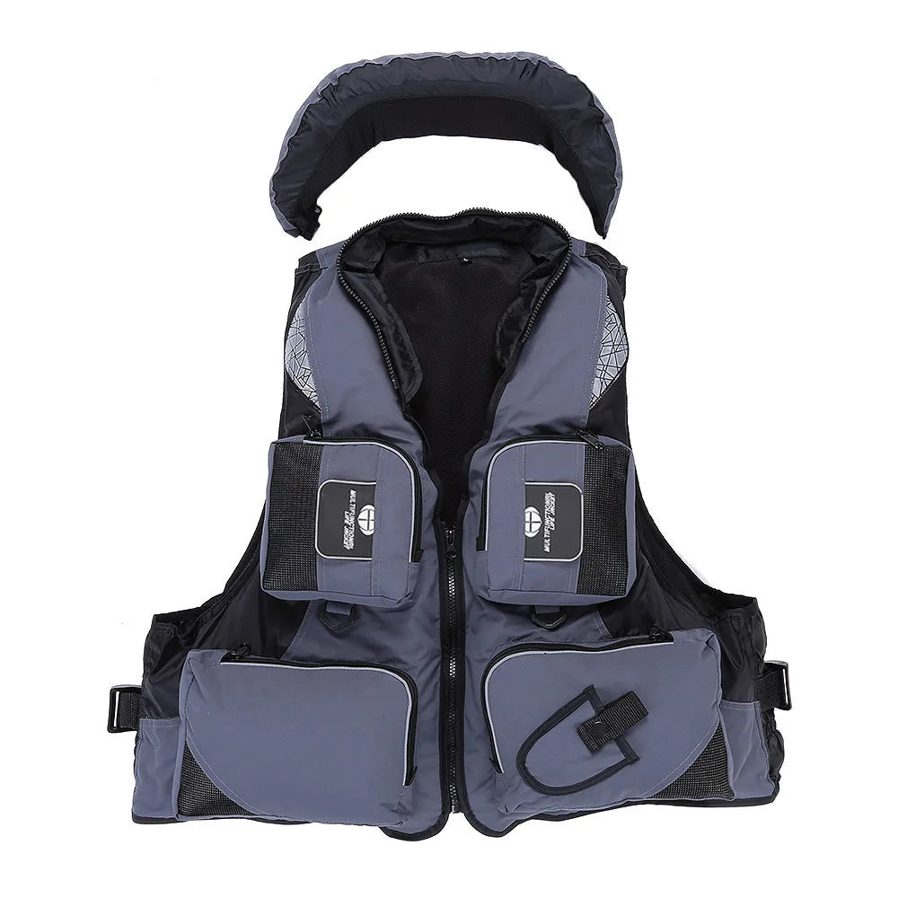 L-XXL Men Women Fishing Life Vest Outdoor Water Sports Safety Life Jacket For Boat Drifting Survival Swimwear Colete Salva-Vidas