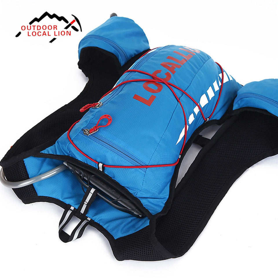 Outdoor Sport Bag 10L Professional Cycling Bicycle Bike Backpack Packsack Running Backpack Fishing Vest Bag Hydration Pack LK508