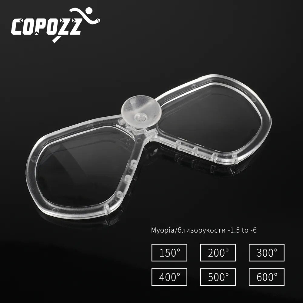 Máscara de snorkel destacável lente de miopia para copozz modelo 4910 4100 profissional skuba máscara de mergulho óculos equipamentos de esportes aquáticos