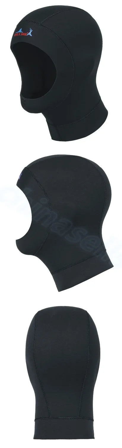 3mm Neoprene Men Women Fishing Snorkeling Hood Cap Swim Full Face Mask Waterproof Warm Scuba Diving Hat winter swimming cap