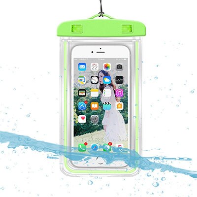 Portable Waterproof Phone Case Pouch Underwater Dry Bag With Neck Strap Luminous Swimming Bag For Water Games Beach Sport Skiing