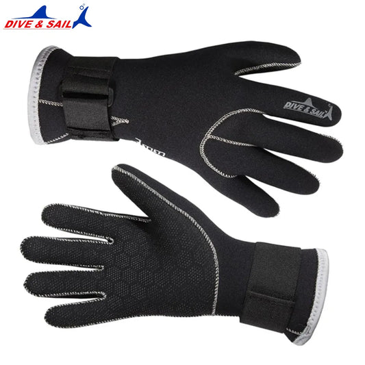 3mm Neoprene Diving Gloves High Quality Gloves for Swimming Keep Warm Swimming Diving Equipment Brand new Blue Dive Sail