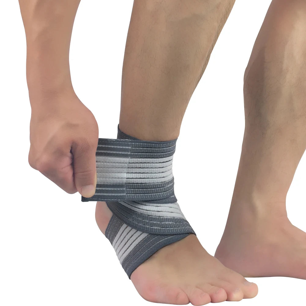 Adjustable Ankle Support Strap Running Brace Basketball Football Sleeve Bandage Sports Gym Anti Sprain Ankle Foot Protective