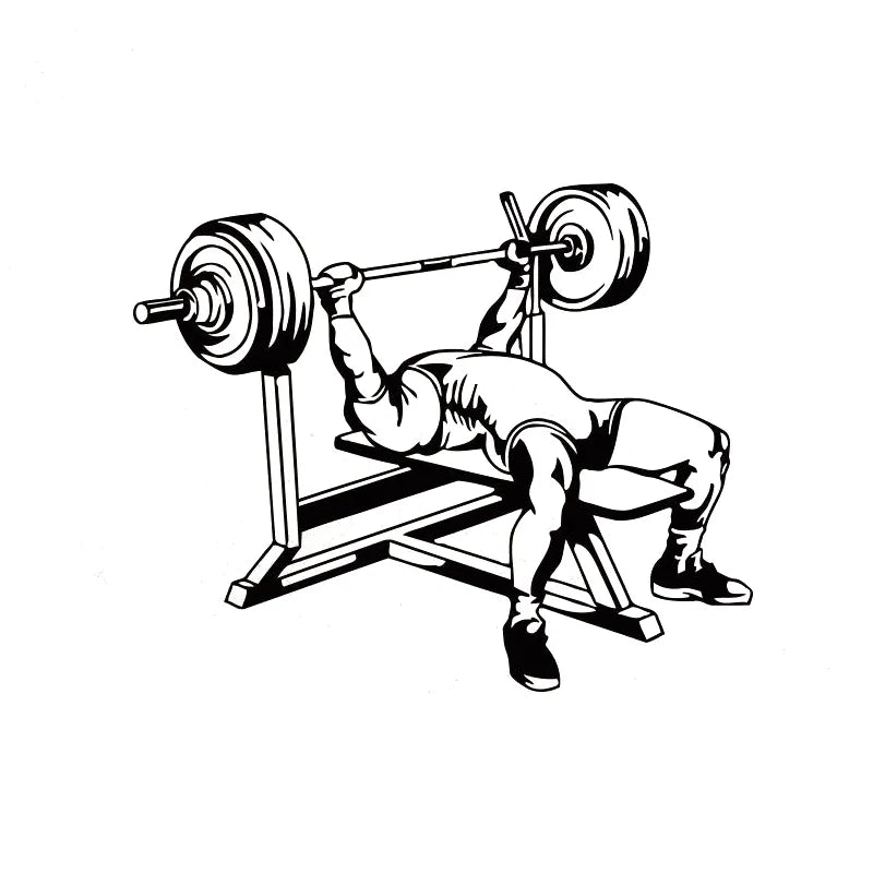 15.1*12.4cm elegante homem fitness treino levantamento de peso adesivos de carro divertido decalques de vinil reflexivos C7-0727