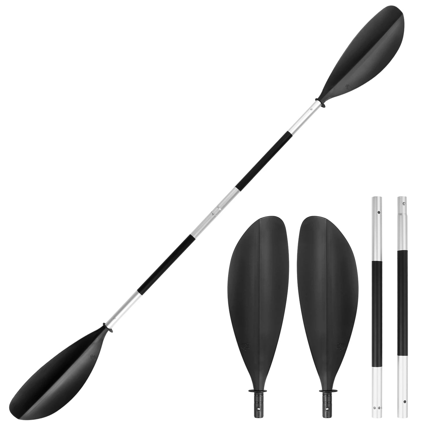 4-Piece Quick Release Asymmetrical Kayak Paddle Board Water Sports paddle for kayak inflatable boat sups board stand