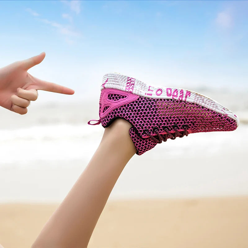 Men Women Quick-Dry Wading Shoes Water Shoes Breathable AquaIn Upstream Antiskid Outdoor Sports Wearproof Beach Sneakers 39-46