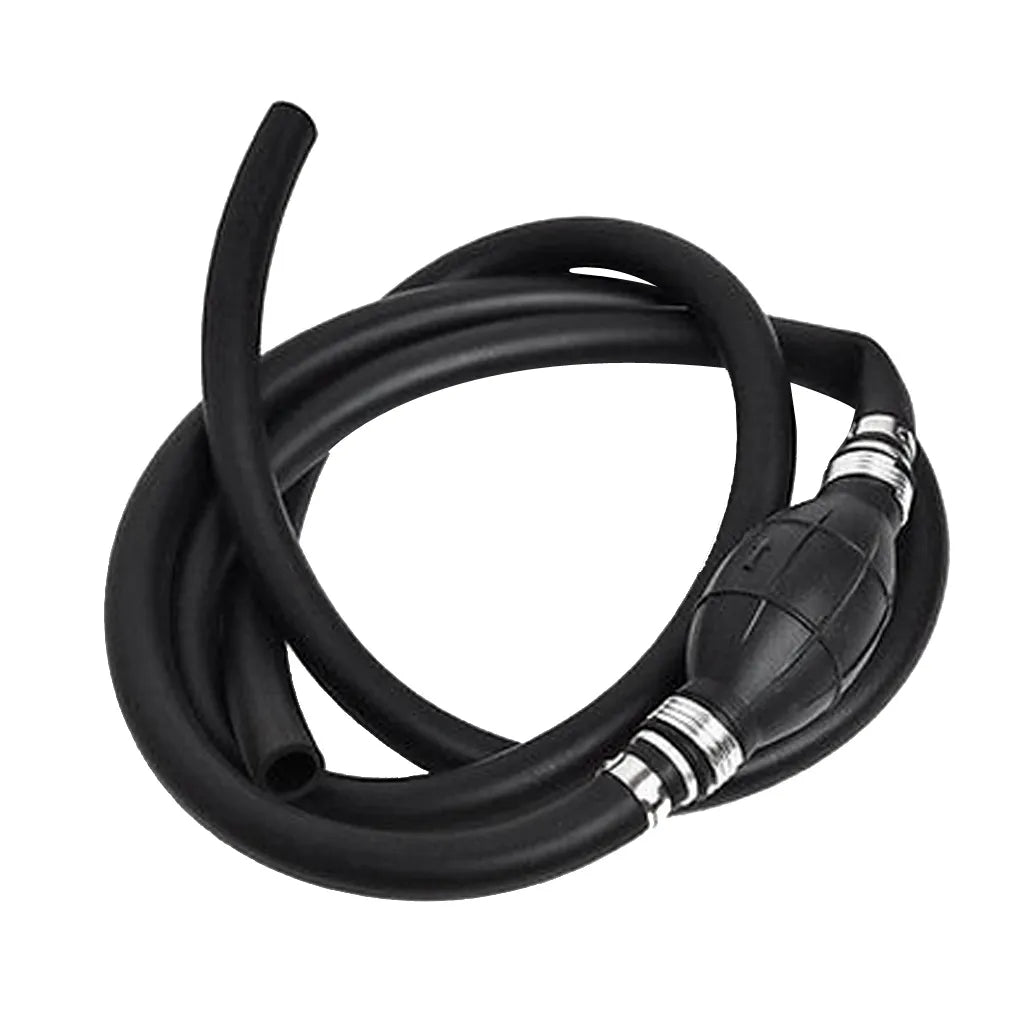 Rubber RV Marine Boat Fuel Line Hose with Primer Bulb 1/4 inch 6mm, 6 Feet/2 Meter Fuel Line Assembly for Boat RV Tractor