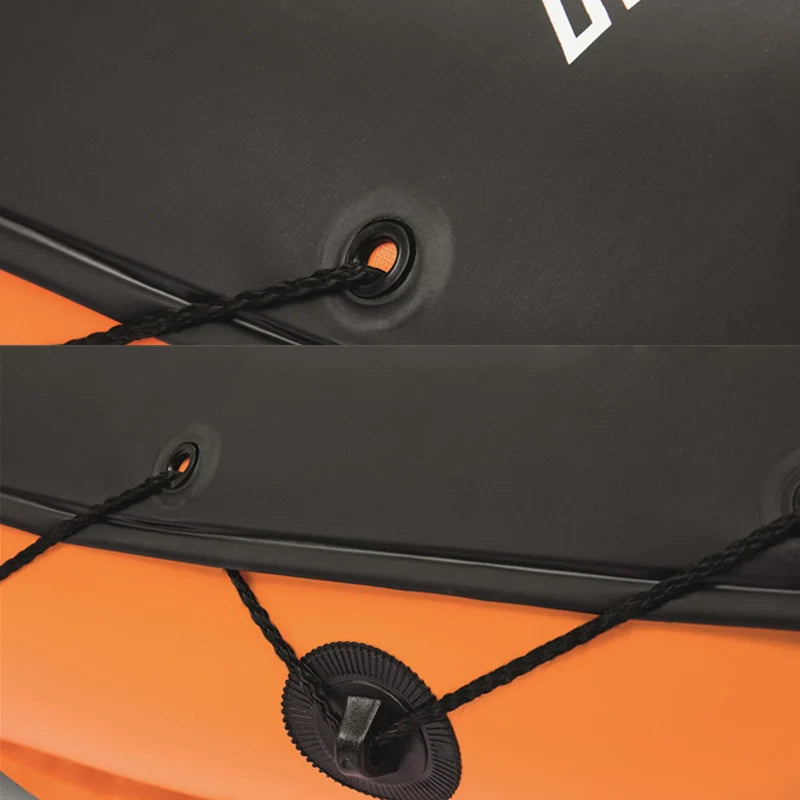 Selfree-Inflatable Kayak Fishing Boat Portable Water Sport with Paddle Pump and Bag 2Persons Size 321X88 cm Orange 2023 Drop