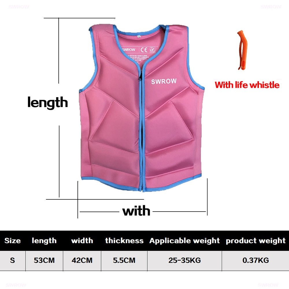 Convenient Neoprene Outdoor Swimming Buoyancy Fishing Life Jacket Sailing Kayak Rescue Swimming Life Jacket