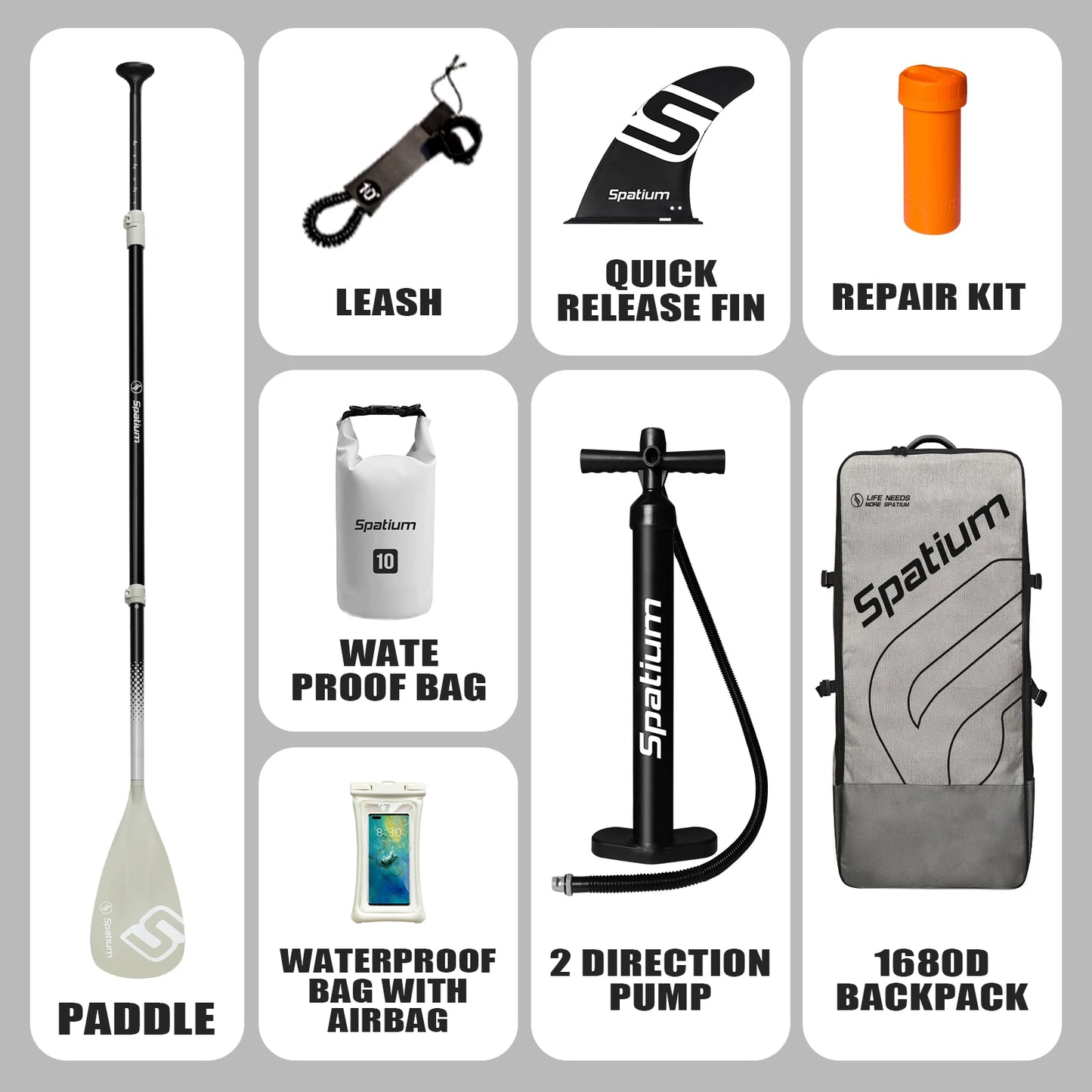 Spatium SHINE sup Board Dropshipping Board Inflatable Surf sup Paddle Board Set for Water Sports