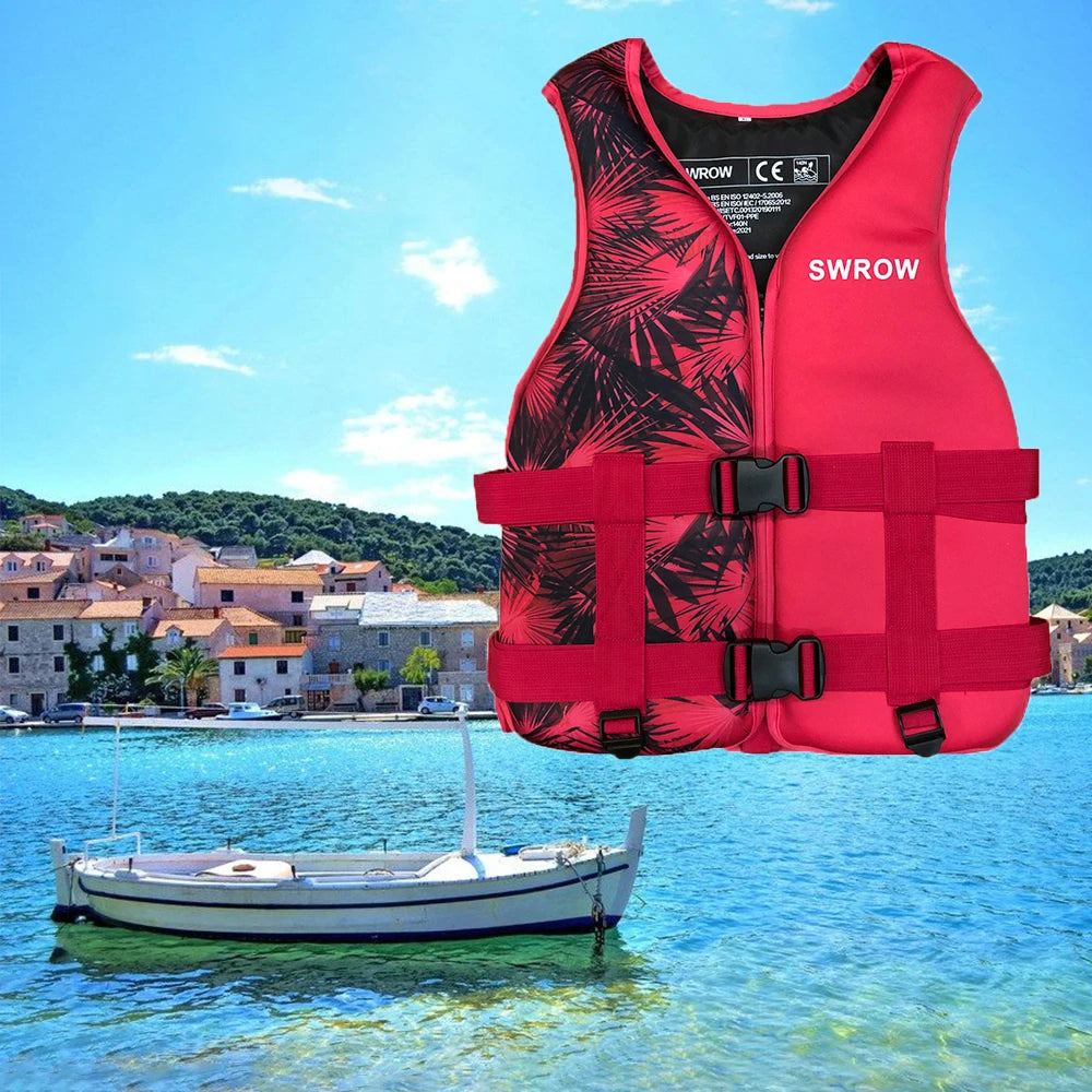 Neoprene Life Jacket for Adult Children New Water Sport Buoyancy Jacket Life Vest Swimming Boating Skiing Driving Vest Drifting