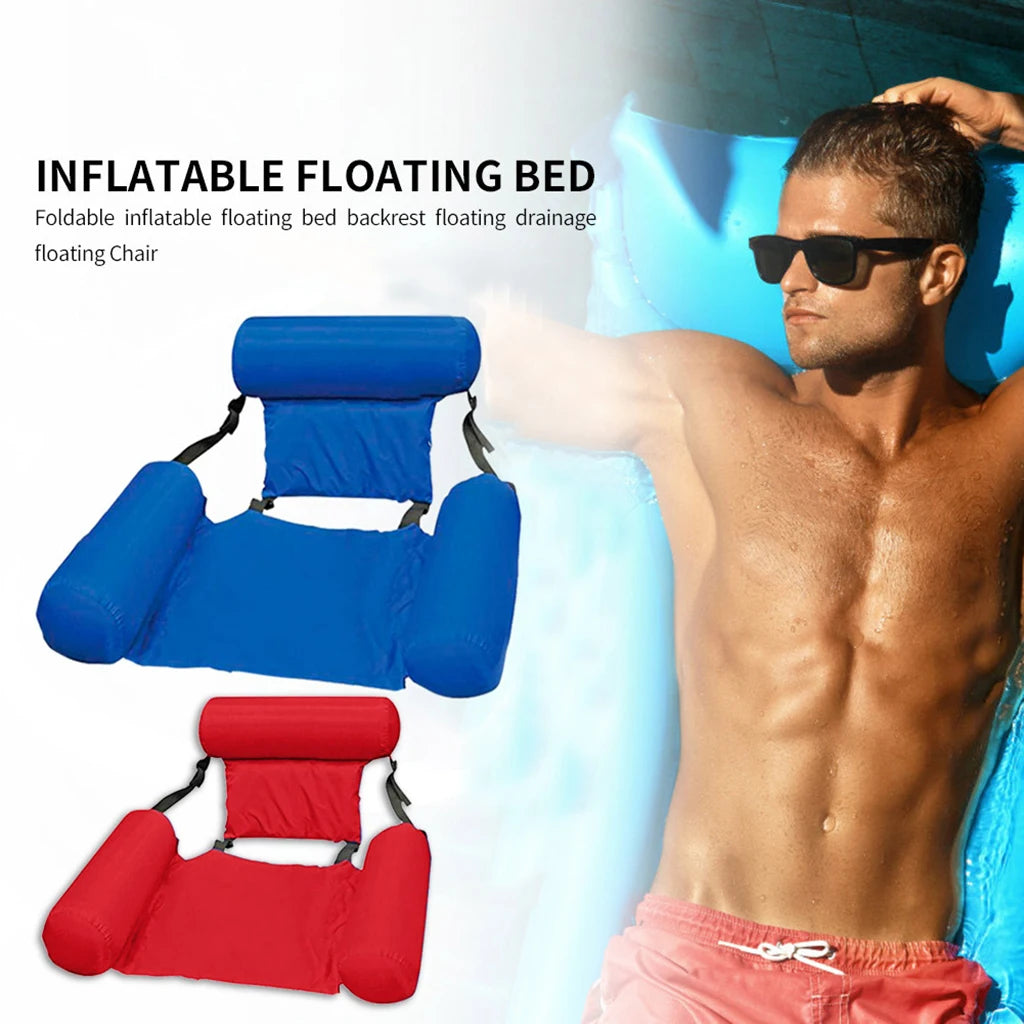 Summer Inflatable Floating Water Mattresses Hammock Lounge Chairs Pool Float Sports Toys Carpet Float Pool Accessories