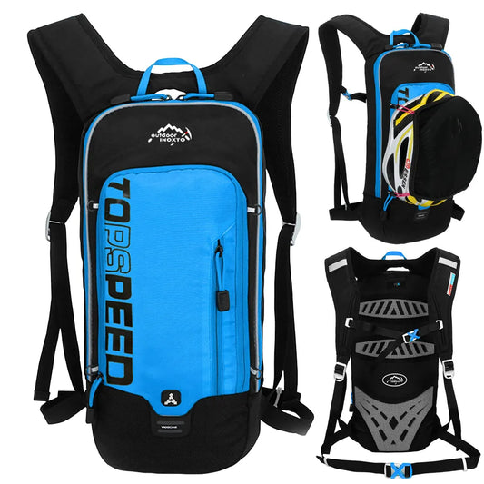Outdoor Sport Cycling Backpack Running Hydration Water Bag Storage Helmet Pack UltraLight Hiking Bike Riding Bladder Knapsack